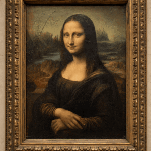 The mona lisa AI generated