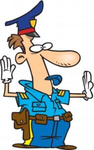 drawing of policeman